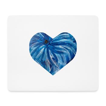 Gifts with hearts - hand-painted by Martina Eßer - Mouse Pad (horizontal) - white - Front