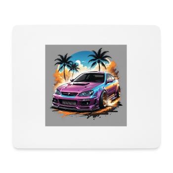 JDM Sportcar Tuning Driftcar Car Gift PS - Mouse Pad (horizontal) - white - Front