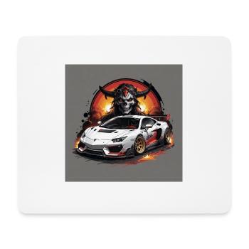 JDM Sportcar Tuning Driftcar Car Gift PS - Mouse Pad (horizontal) - white - Front