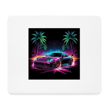 JDM Sportcar Tuning Driftcar Car Gift PS - Mouse Pad (horizontal) - white - Front