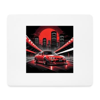 JDM Sportcar Tuning City Drift Highway Gift - Mouse Pad (horizontal) - white - Front