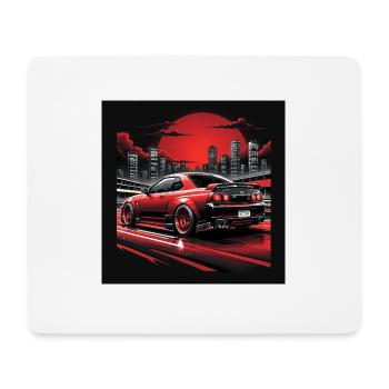 JDM Sportcar Tuning Voiture de ville Cadeau Autoroute - Tapis de souris (format paysage) - blanc - Devant