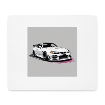 JDM Sportcar Tuning City Drift Highway Gift - Mouse Pad (horizontal) - white - Front