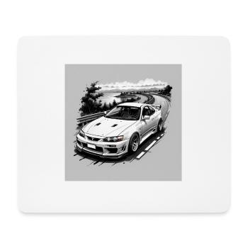 JDM Sportcar Tuning City Drift Cadeau Voiture - Tapis de souris (format paysage) - blanc - Devant