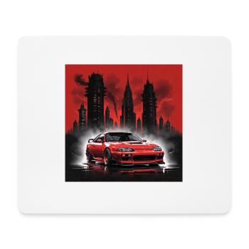 JDM Sportcar Tuning Plage Palmiers Dérive Légère - Tapis de souris (format paysage) - blanc - Devant