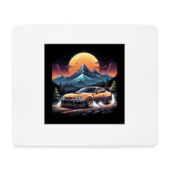 JDM Sportcar Tuning Driftcar Car Gift PS - Mouse Pad (horizontal) - white - Front