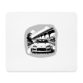 JDM Sportcar Tuning Driftcar Car Gift PS - Mouse Pad (horizontal) - white - Front