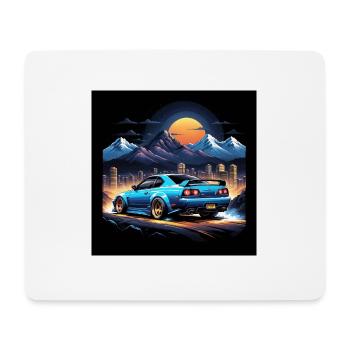 JDM Sportcar Tuning Driftcar Car Gift PS - Mouse Pad (horizontal) - white - Front