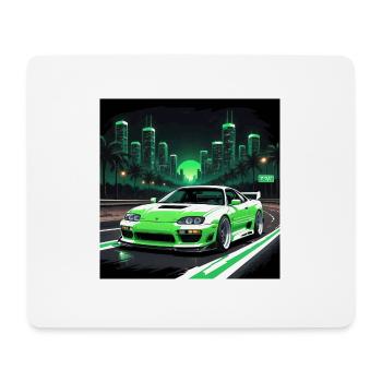 JDM Sportcar Tuning Driftcar Car Gift PS - Mouse Pad (horizontal) - white - Front