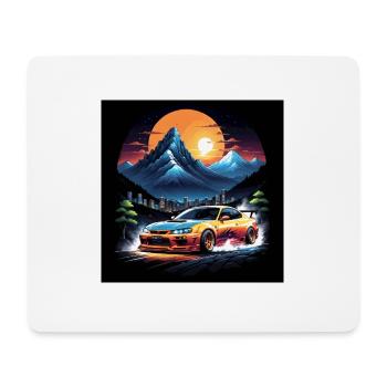 JDM Sportcar Tuning Driftcar Car Gift PS - Mouse Pad (horizontal) - white - Front