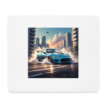 JDM Sportcar Tuning Driftcar Car Gift PS - Mouse Pad (horizontal) - white - Front