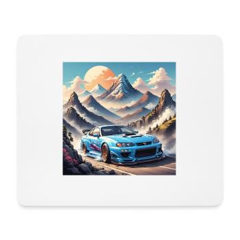 JDM Sportcar Tuning Driftcar Car Gift PS - Mouse Pad (horizontal) - white - Front