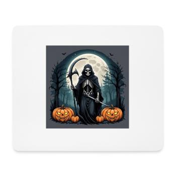 Sensenmann Kürbis Halloween Mond Kostüm Friedhof - Mousepad (Querformat) - Weiß - Vorne