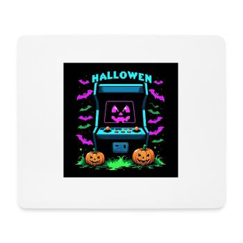 Games Gespenst Geist Halloween Kürbis Fledermaus - Mousepad (Querformat) - Weiß - Vorne
