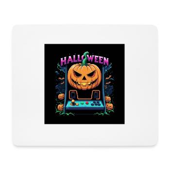 Games Gespenst Geist Halloween Kürbis Fledermaus - Mousepad (Querformat) - Weiß - Vorne