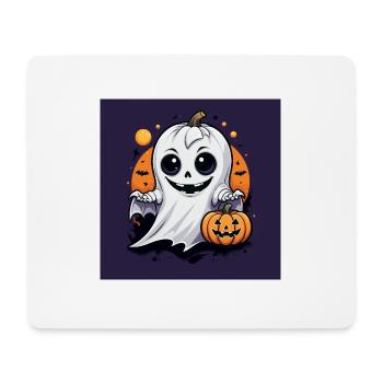 Gespenst Geist Halloween Kürbis Fledermaus - Mousepad (Querformat) - Weiß - Vorne