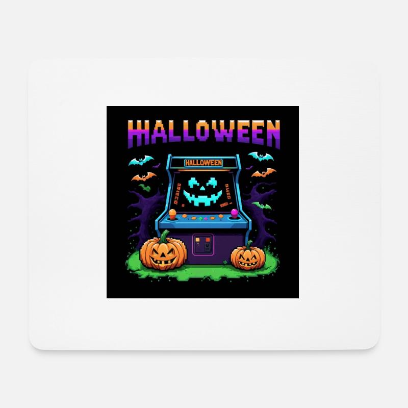 Games Ghost Ghost Halloween Pumpkin Bat - Mouse Pad (horizontal) - white