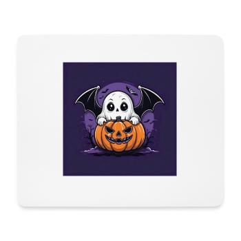 Gespenst Geist Halloween Kürbis Fledermaus - Mousepad (Querformat) - Weiß - Vorne