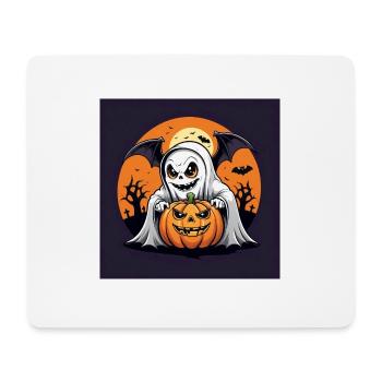 Games Ghost Ghost Halloween Pumpkin Bat - Mouse Pad (horizontal) - white - Front