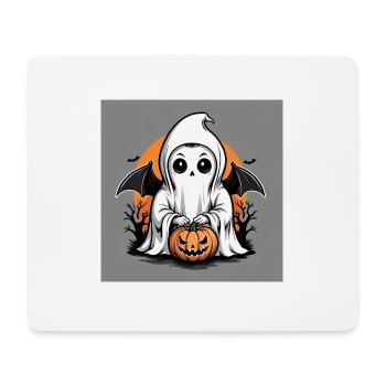 Gespenst Geist Halloween Kürbis Fledermaus - Mousepad (Querformat) - Weiß - Vorne