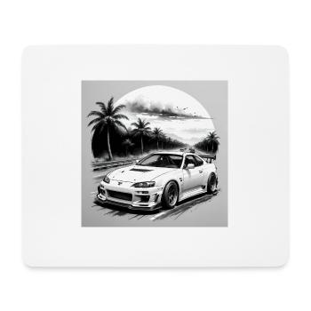 JDM Sportcar Tuning Driftcar Car Gift PS - Mouse Pad (horizontal) - white - Front