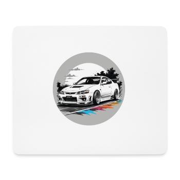 JDM Sportcar Tuning Driftcar Car Gift PS - Mouse Pad (horizontal) - white - Front