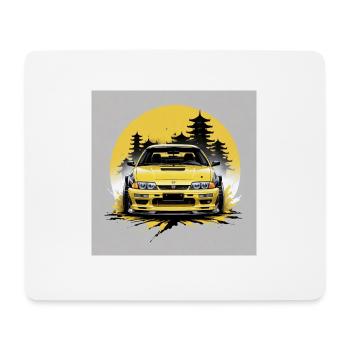 JDM Sportcar Tuning Driftcar Car Gift Forest - Mouse Pad (horizontal) - white - Front