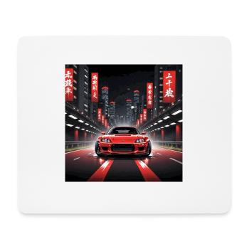 JDM Sportcar tuning Driftcar Voiture Cadeau Japon - Tapis de souris (format paysage) - blanc - Devant