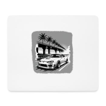 JDM Sportcar Tuning Driftcar Car Gift PS - Mouse Pad (horizontal) - white - Front