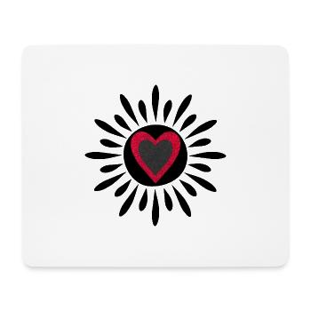Sun-Heart - Mouse Pad (horizontal) - white - Front