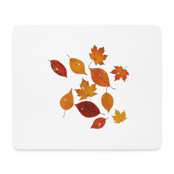 Autumn leaves without borders - Mouse Pad (horizontal) - white - Front