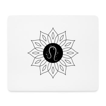 Leo star sign - Mouse Pad (horizontal) - white - Front