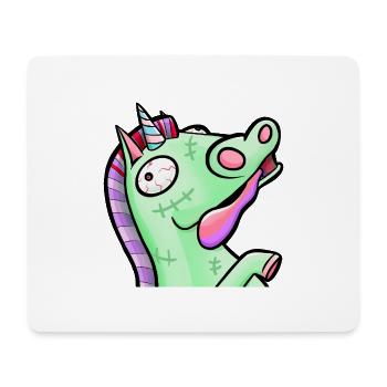 Crazy Pastel Zombie Unicorn - Mouse Pad (horizontal) - white - Front