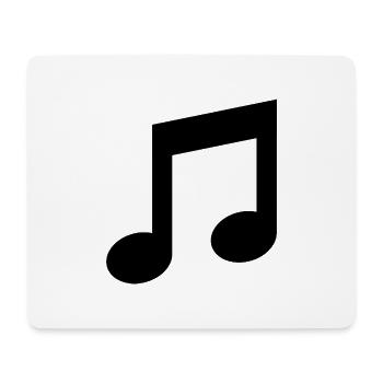 Musik-T-Shirt - Mousepad (Querformat) - Weiß - Vorne