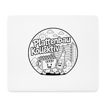 Plattenbau Kollektiv Casual - Mousepad (Querformat) - Weiß - Vorne