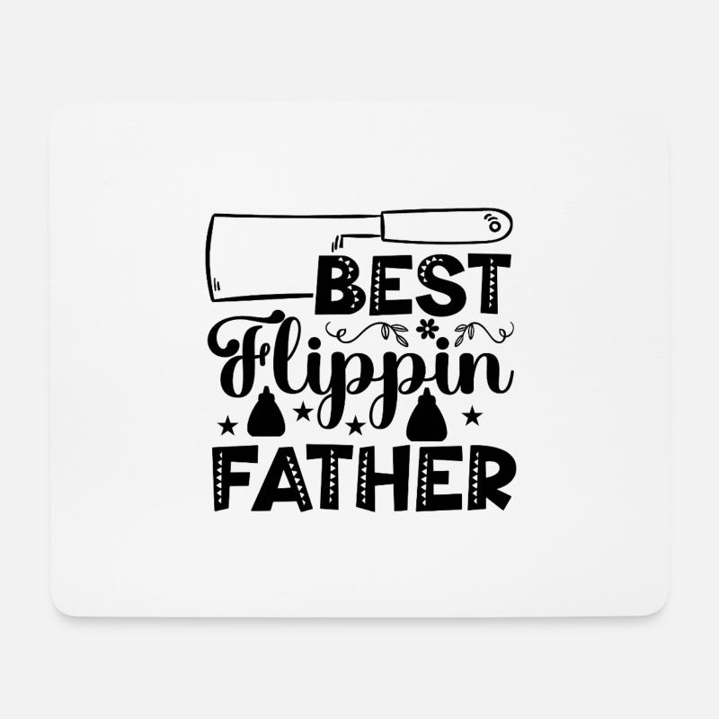 Bester Papa und Großvater - Mousepad (Querformat) - Weiß