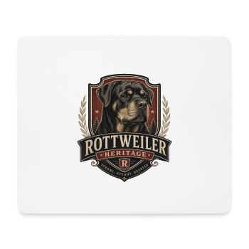 Rottweiler Heritage Crest - Mouse Pad (horizontal) - white - Front
