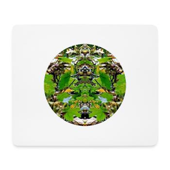 Nature Mandala Foliage - Mouse Pad (horizontal) - white - Front