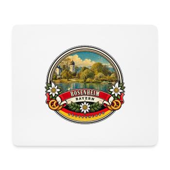 Rosenheim Bayern Vintage Reisedesign - Mousepad (Querformat) - Weiß - Vorne
