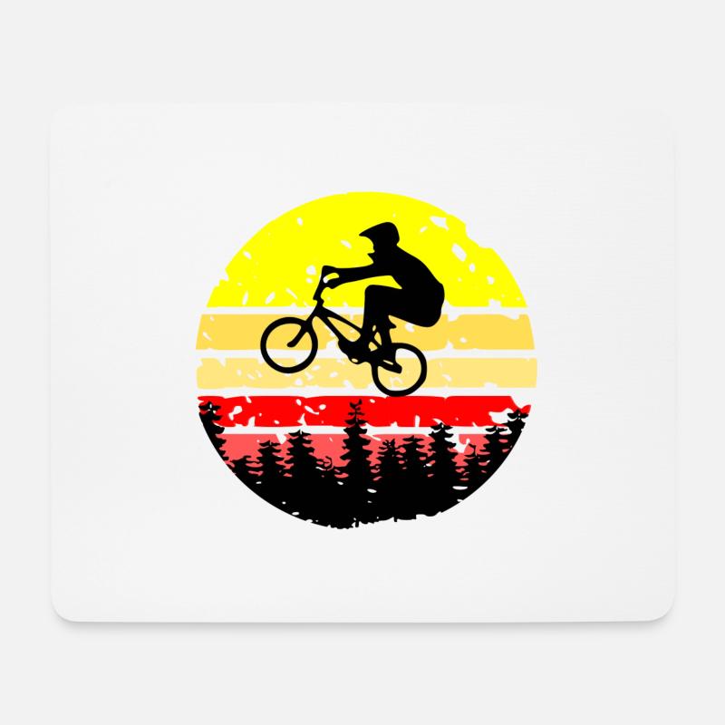 bmx - Mouse Pad (horizontal) - white