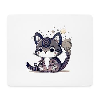 Super cute cat design. - Mouse Pad (horizontal) - white - Front
