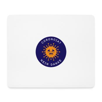 CORONOIA? No thanks! - Mouse Pad (horizontal) - white - Front