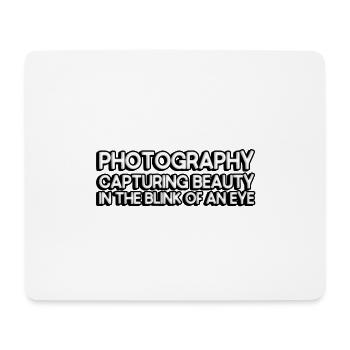 Photography: capturing beauty - Mouse Pad (horizontal) - white - Front
