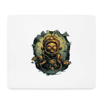 Diver - Mouse Pad (horizontal) - white - Front