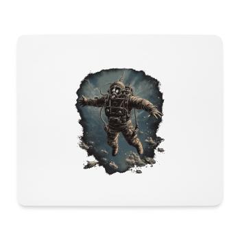 Taucher - Mousepad (Querformat) - Weiß - Vorne