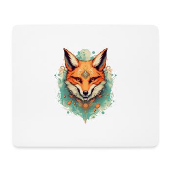Fuchs - Mousepad (Querformat) - Weiß - Vorne