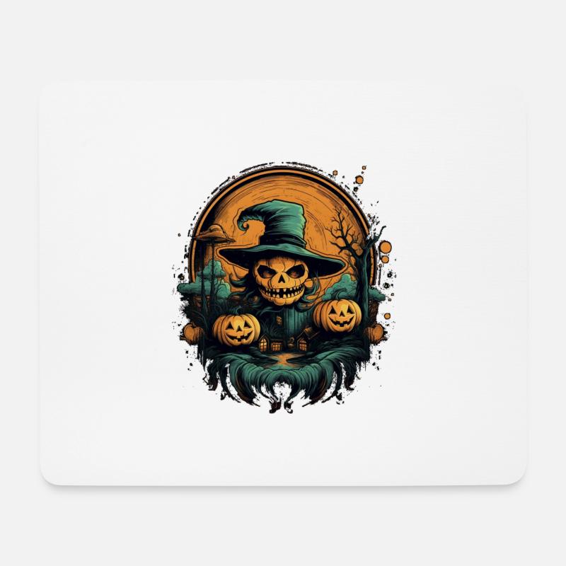 Halloween - Mousepad (Querformat) - Weiß