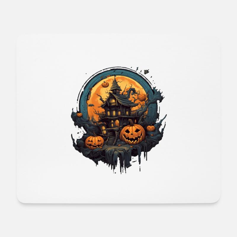 Halloween - Mousepad (Querformat) - Weiß
