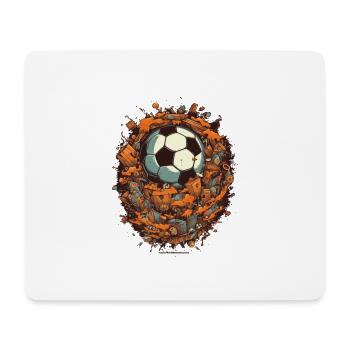 Fußball Ball - Mousepad (Querformat) - Weiß - Vorne