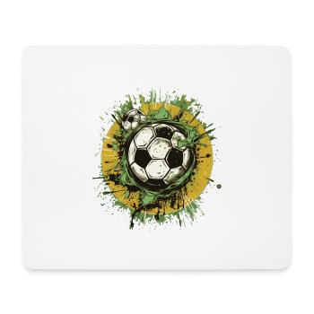 Ballon de football - Tapis de souris (format paysage) - blanc - Devant